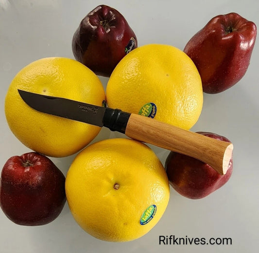 סכין מתקפלת אופינל 08 ידית אלון שחורה