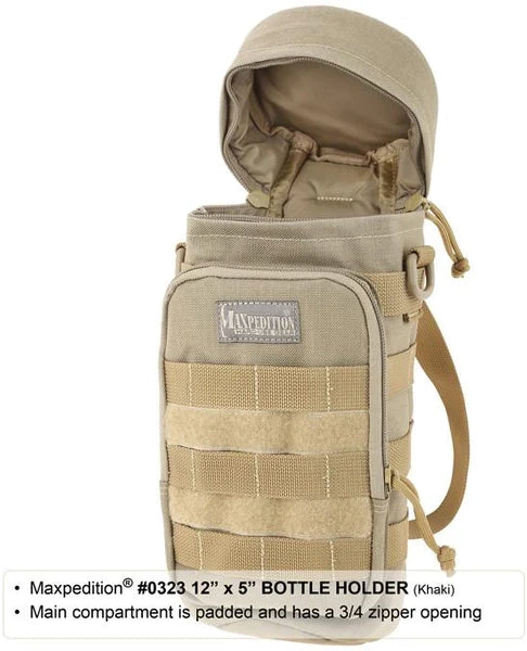 מקספדישן מחזיק בקבוק 12x 5 אינץ' שחור