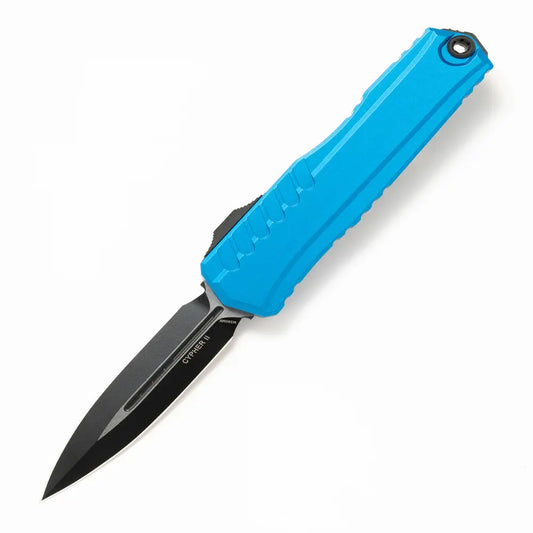 Microtech CYPHER II D/E שחור סטנדרט כחול 1242-1BL