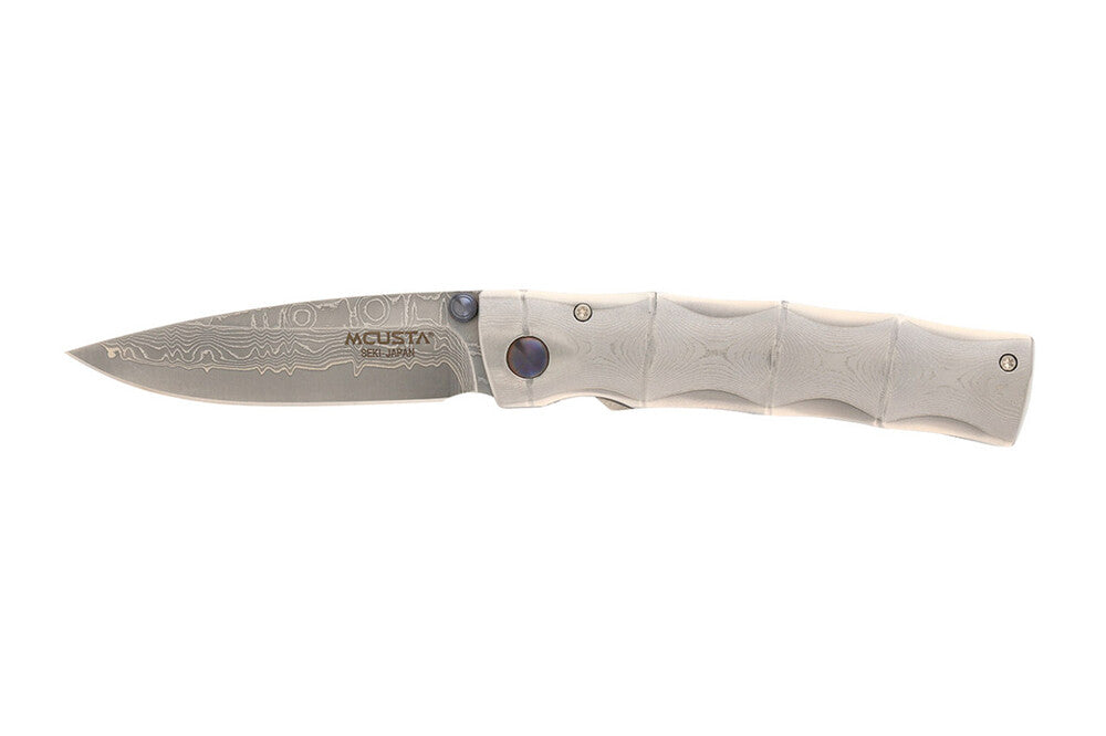 סכין מתקפלת Mcusta MC-33D Shinra Take VG-10 Core Damascus Blade 9.5cm