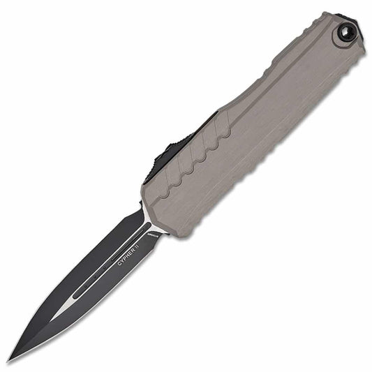 Microtech Cypher® II D/E Natural Clear Standard 1242-1NC