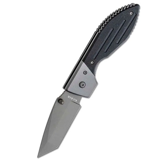 KA-BAR 3074 Warthog Folder, להב טנטו חלק