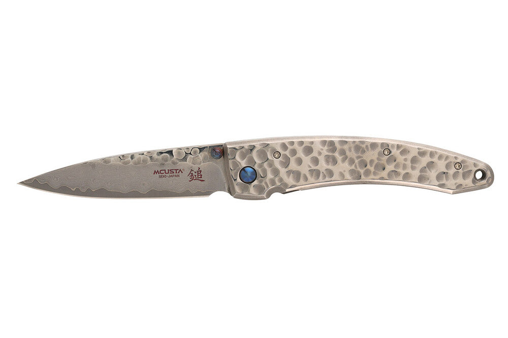 Mcusta MC-114D Forge Tsuchi VG-10 Core Damascus Blade Stainless Framelock 12cm