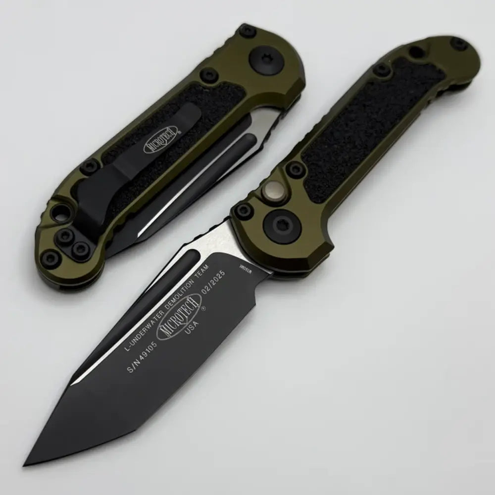 Microtech LUDT GEN III T/E BLACK STANDARD OD GREEN 1136-1od
