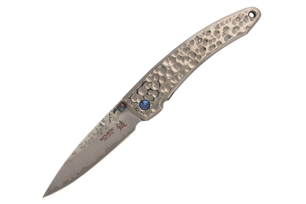 Mcusta MC-114D Forge Tsuchi VG-10 Core Damascus Blade Stainless Framelock 12cm