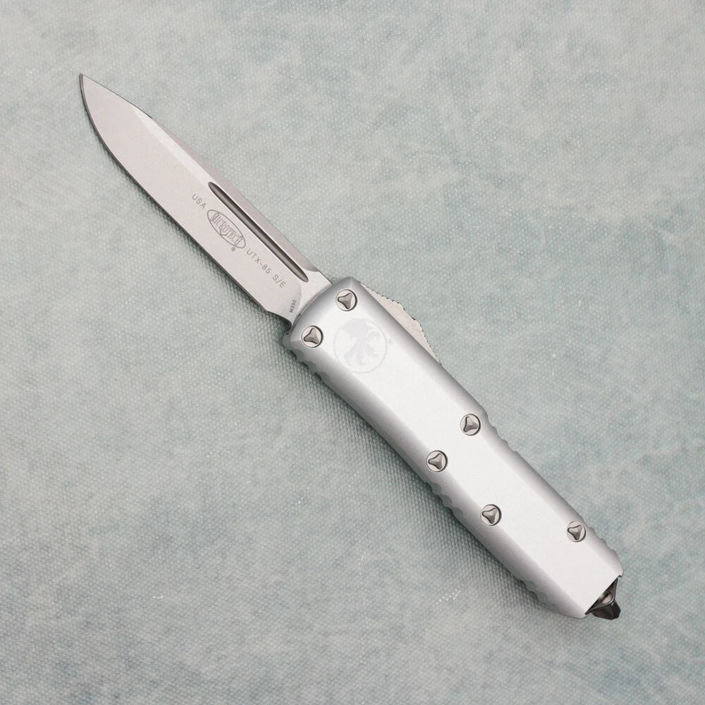 Microtech UTX-85 S/E STONEWASH STANDARD CLEAR 231-10CR
