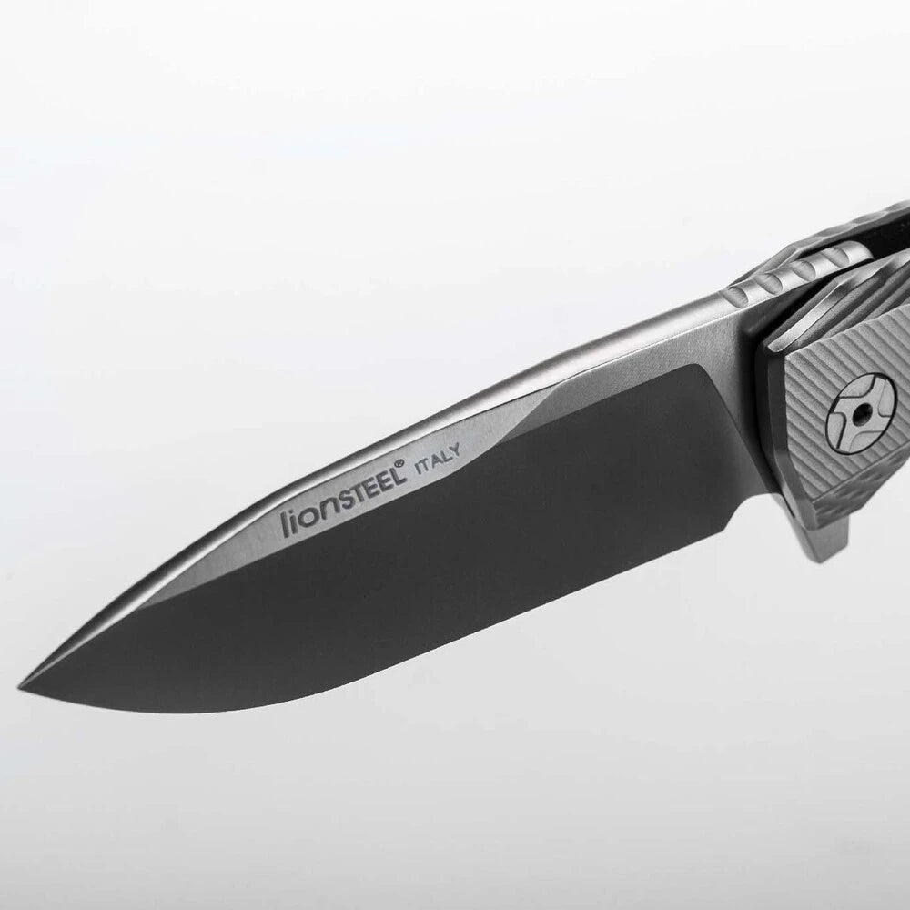 LionSteel ROK - FOLDING KNIFE M390 SATIN BLADE, BRONZE TITANIUM HANDLE ROK B