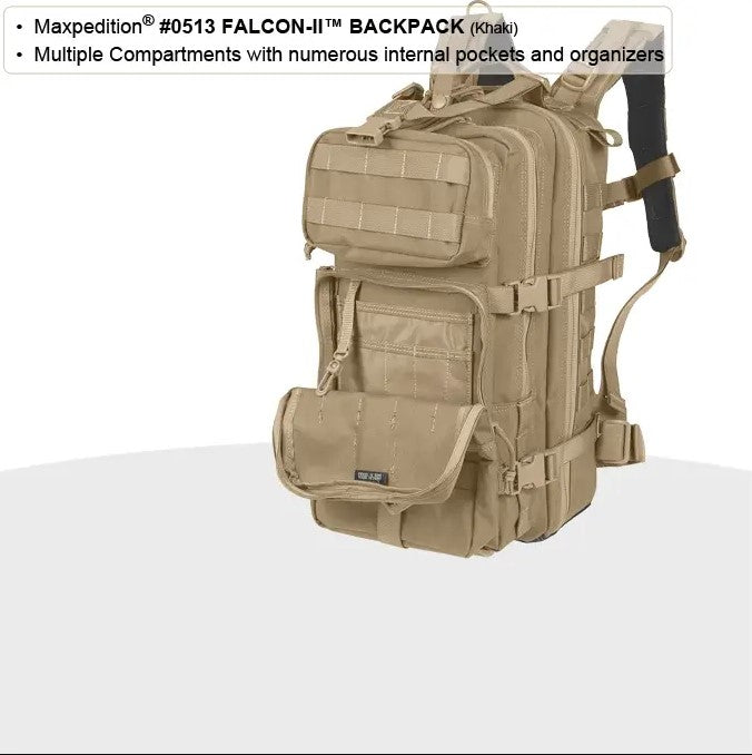 Maxpedition Falcon II אפור זאב