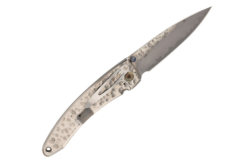 Mcusta MC-114D Forge Tsuchi VG-10 Core Damascus Blade Stainless Framelock 12cm