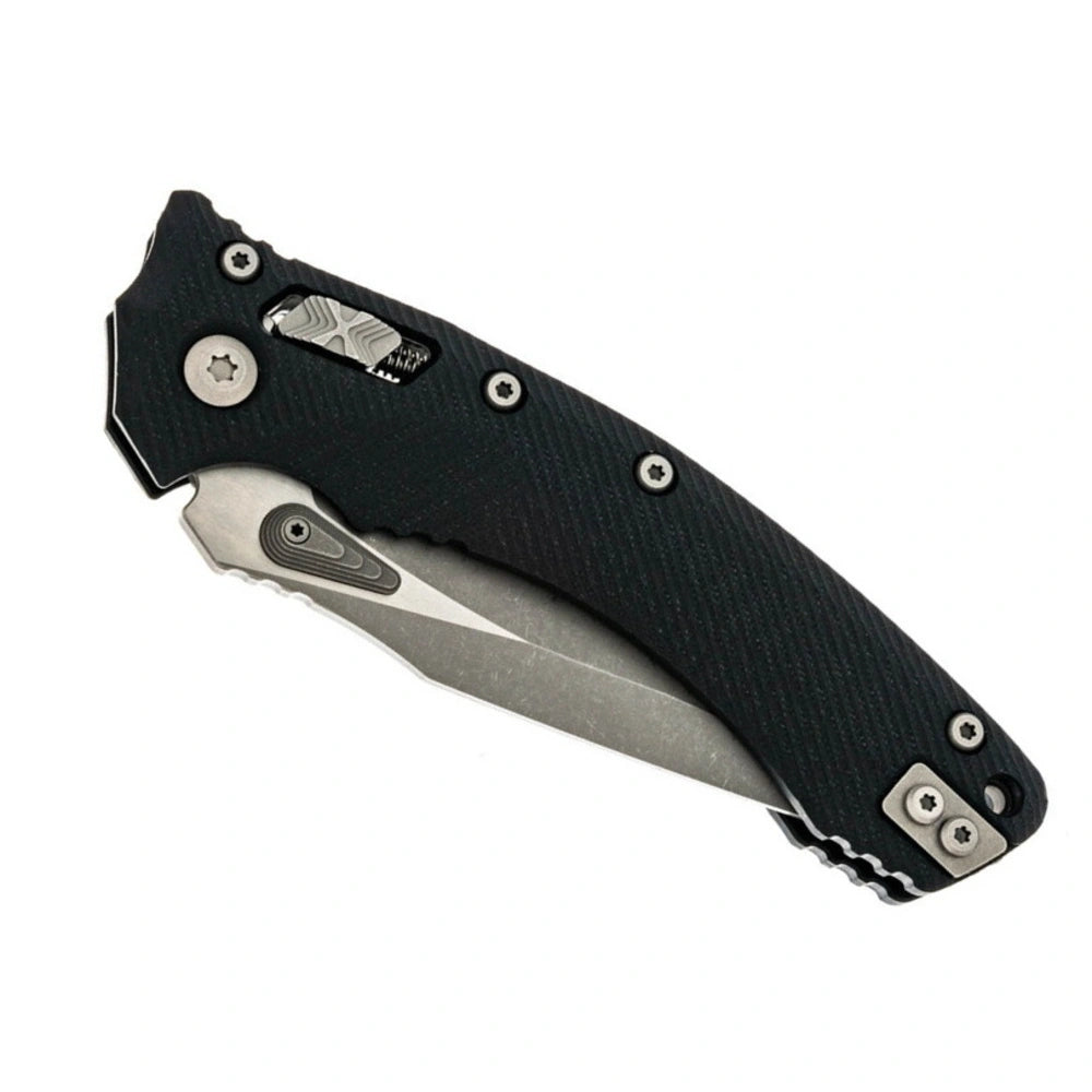 Microtech Amphibian® RAM-LOK™ Apocalyptic® FLU G-10 BLACK (137RL-10APFLGTBK) סכין מתקפלת בצבע שחור