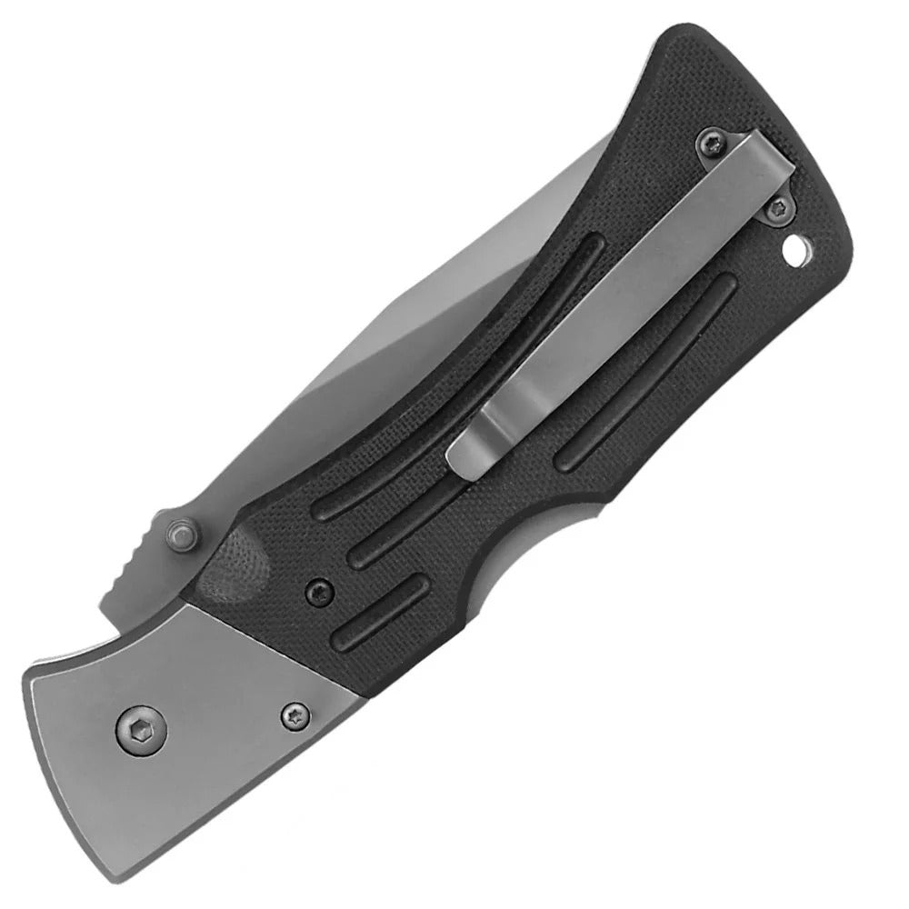 Ka-Bar Mule Folder 3062, ידיות שחורות G-10, קצה רגיל
