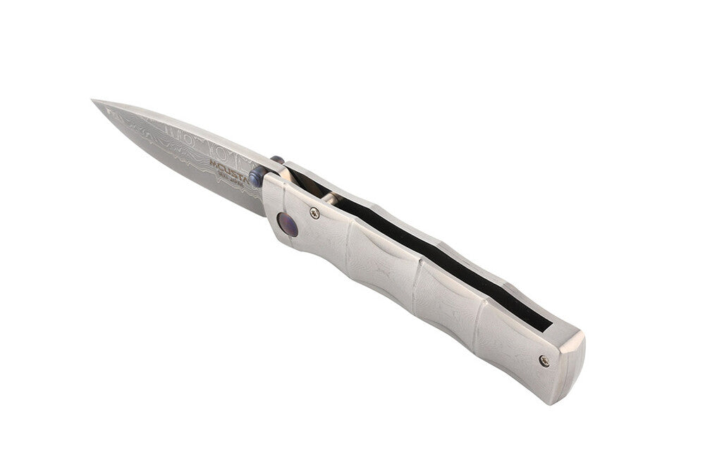 סכין מתקפלת Mcusta MC-33D Shinra Take VG-10 Core Damascus Blade 9.5cm