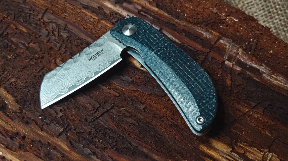 Mcusta MC-211D Petit VG-10 Core Damascus Black/Orange Micarta 7cm