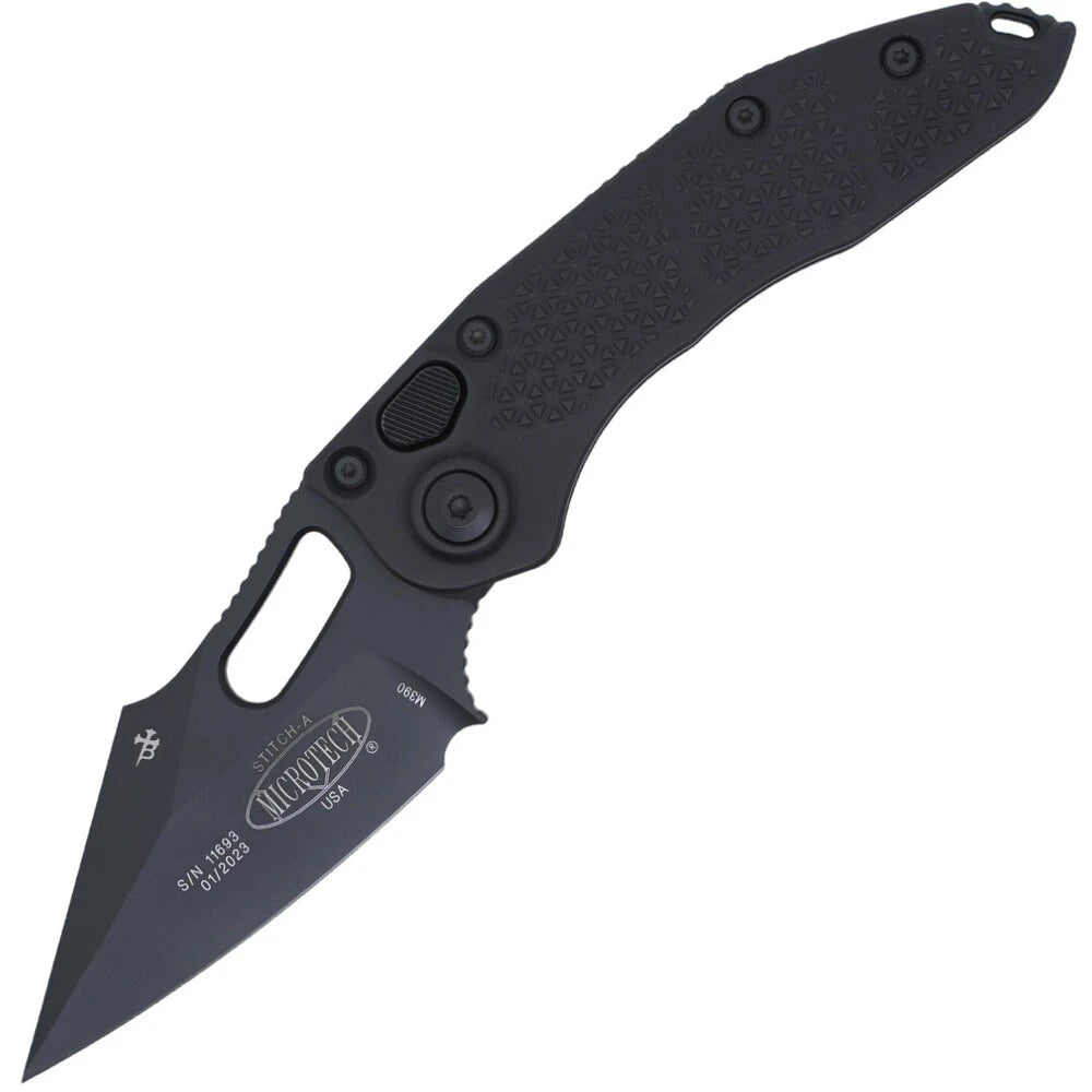 Microtech STITCH S/E BLK TACT STND 169-1T