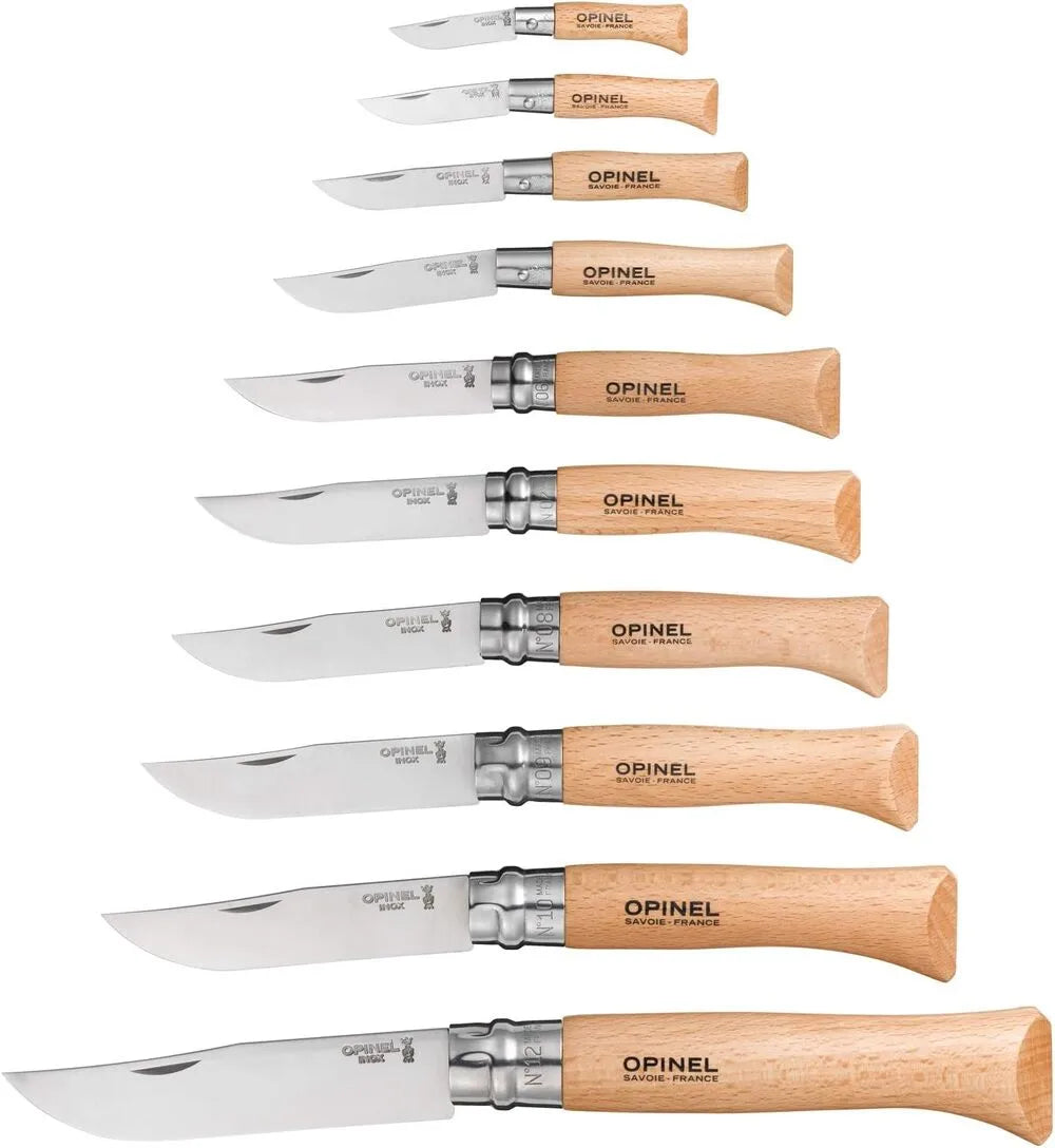 Opinel 10-Piece Stainless Steel Folding Knife Set