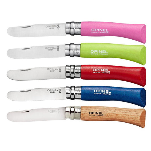 My First Opinel No.7 Stainless Steel Children’s Folding Knife with Safety Rounded Tip