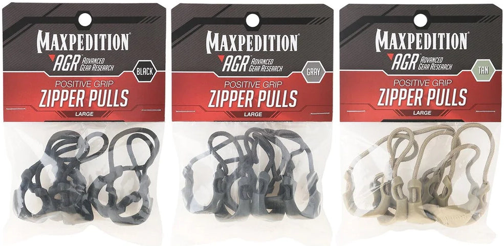 Maxpedition Positive Grip Zipper Pulls Pack of 6