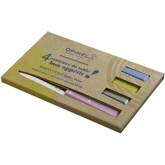 Opinel N°125 COUNTRYSIDE מארז של 4 סכיני שולחן