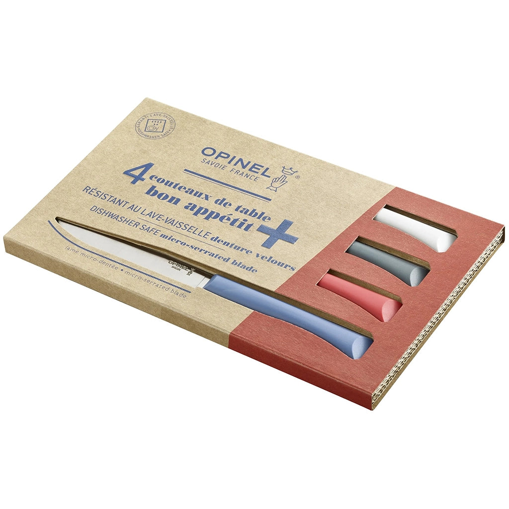 Opinel N°125 Bon Appetit Plus מארז של 4 סכיני שולחן