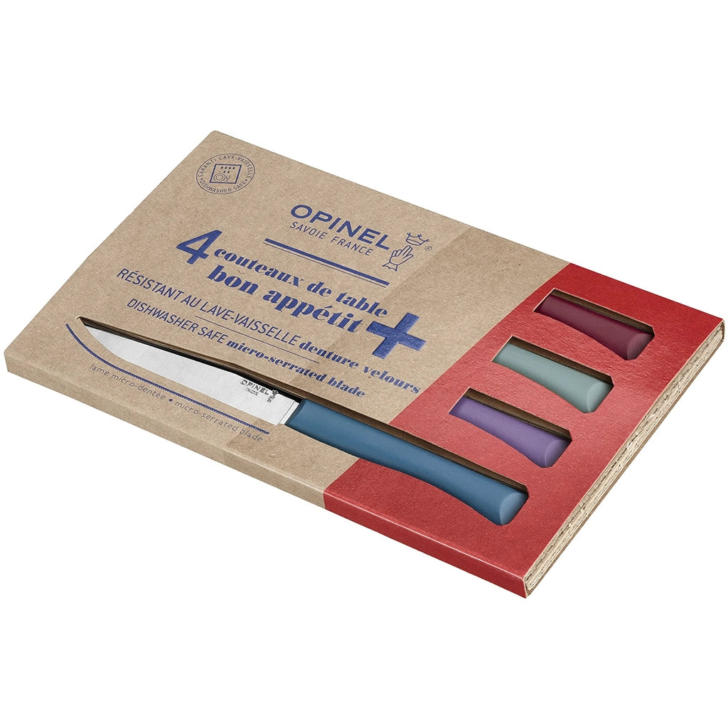 Opinel N°125 Bon Appetit Plus מארז של 4 סכיני שולחן