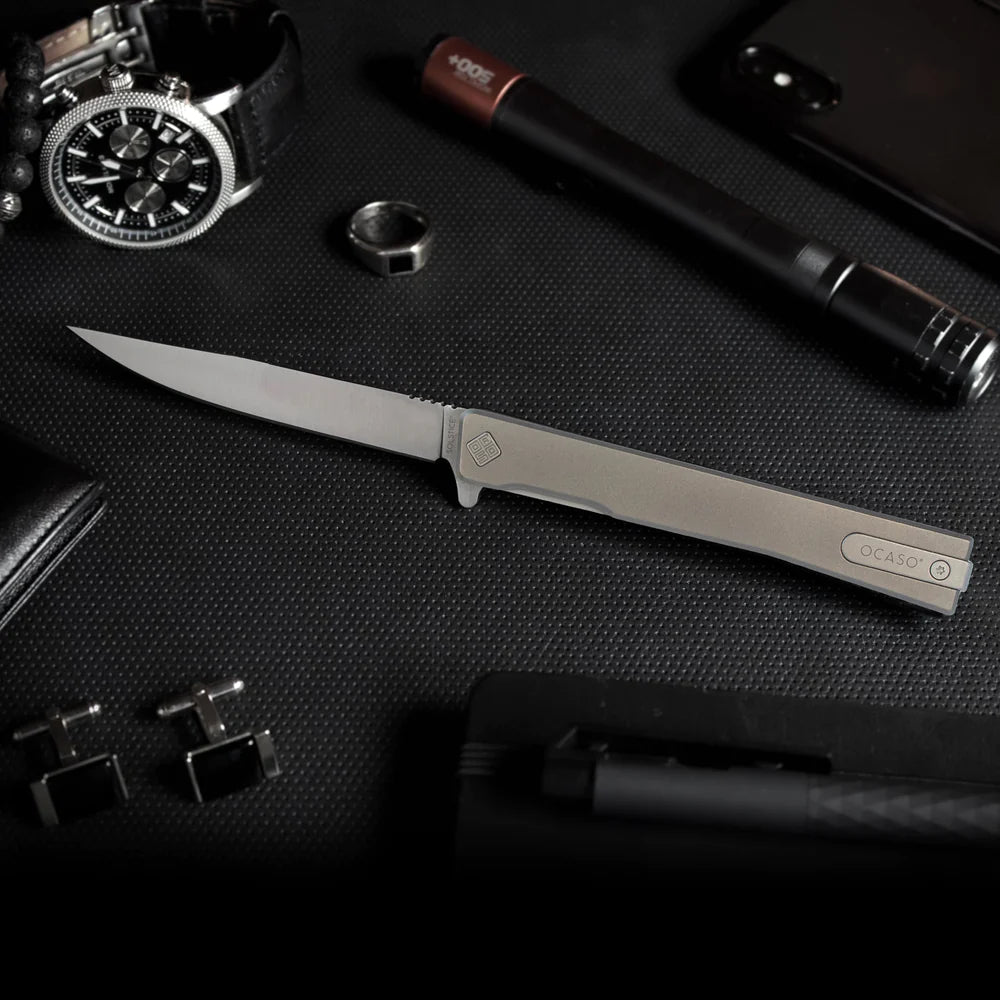 סכין אוקאסו סולסטיס טיטניום סאטן