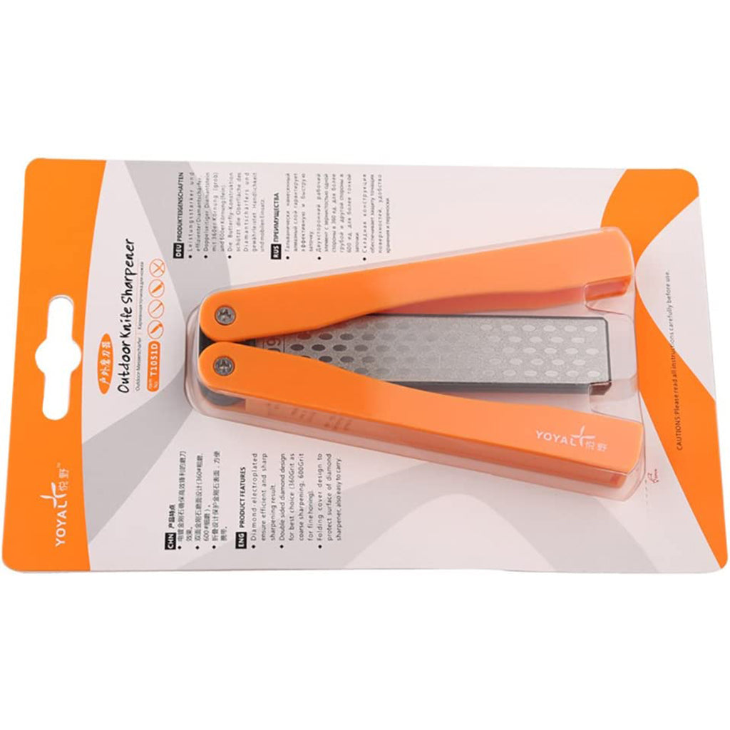 Outdoor Knife Sharpener משחיז יהלום דו-צדדי פרפר 360/600