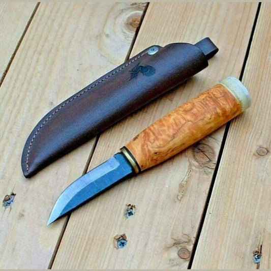 Paaso 64 Puukot Lintu Puukko Knife 8 cm סכין פאסו בושקראפט