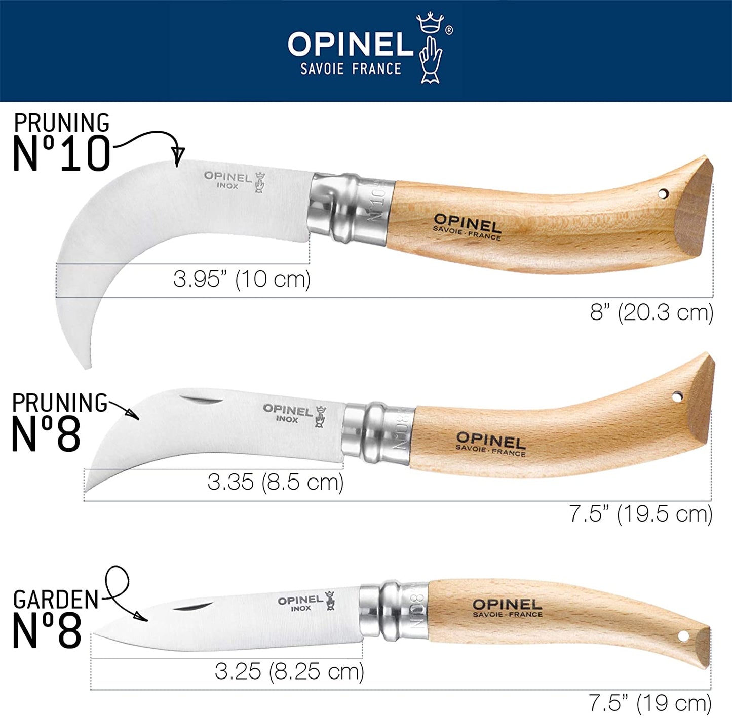 Opinel No. 10 Pruning Folding Knife