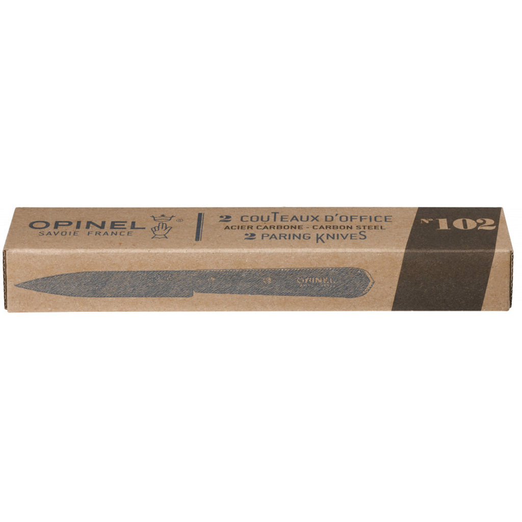 Opinel N°102 Paring Knives Carbon Steel (Box of 2)