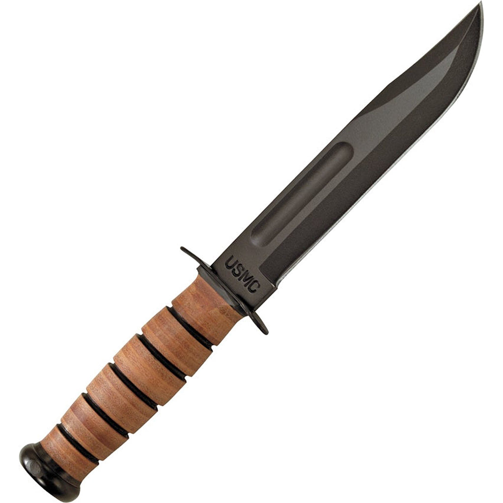 KA-BAR 1217 USMC Knife with Leather Sheath
