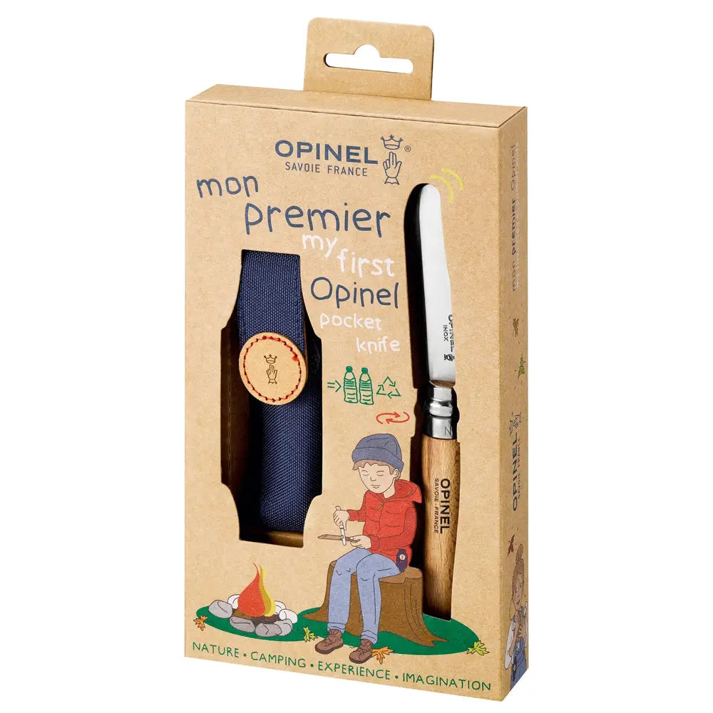 My First Opinel No.7 Stainless Steel Children’s Folding Knife with Safety Rounded Tip