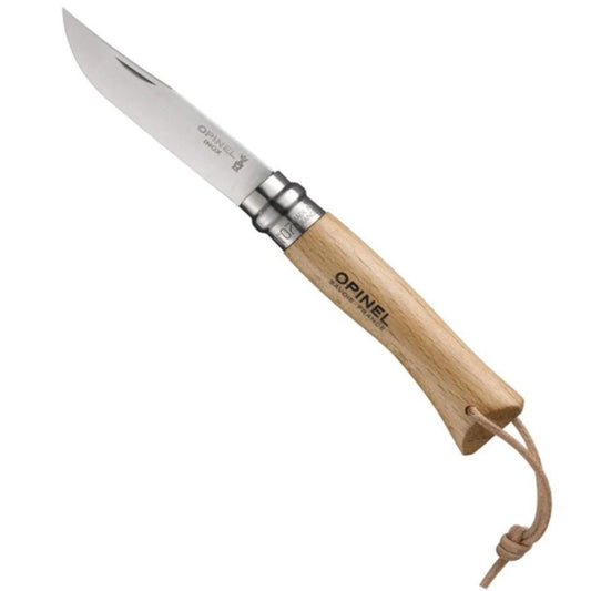 Opinel N°07 Stainless Steel with Lanyard Folding Knife