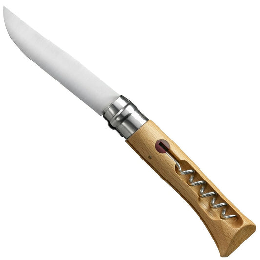 Opinel N°10 Corkscrew Stainless Steel Folding Knife