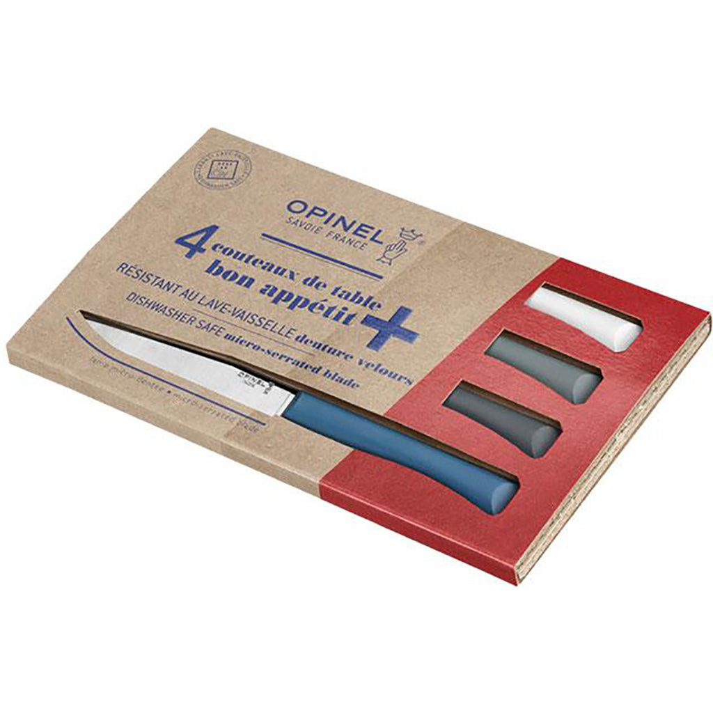 Opinel N°125 Bon Appetit Plus מארז של 4 סכיני שולחן