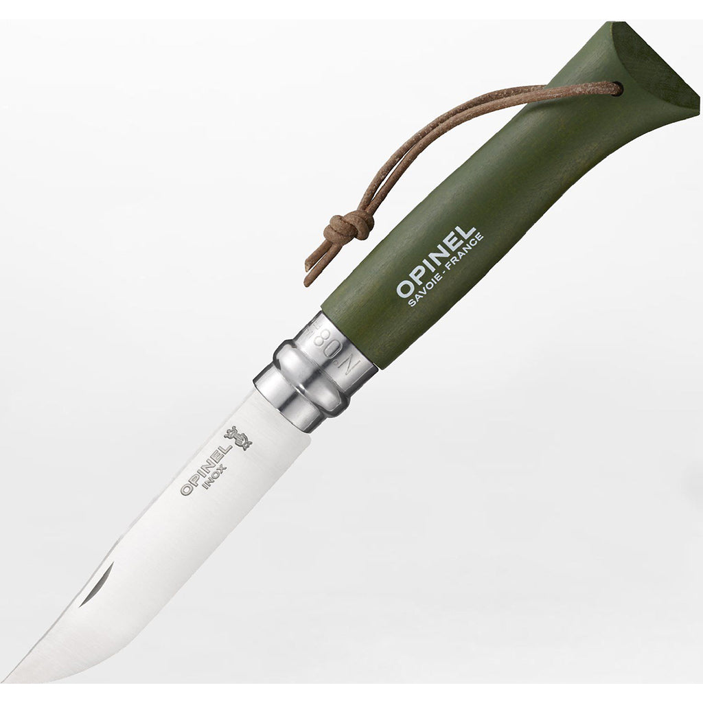Opinel Colorama Folding Knives No.08 אופינל סכין מתקפל בצבעים עם שרוך נשיאה