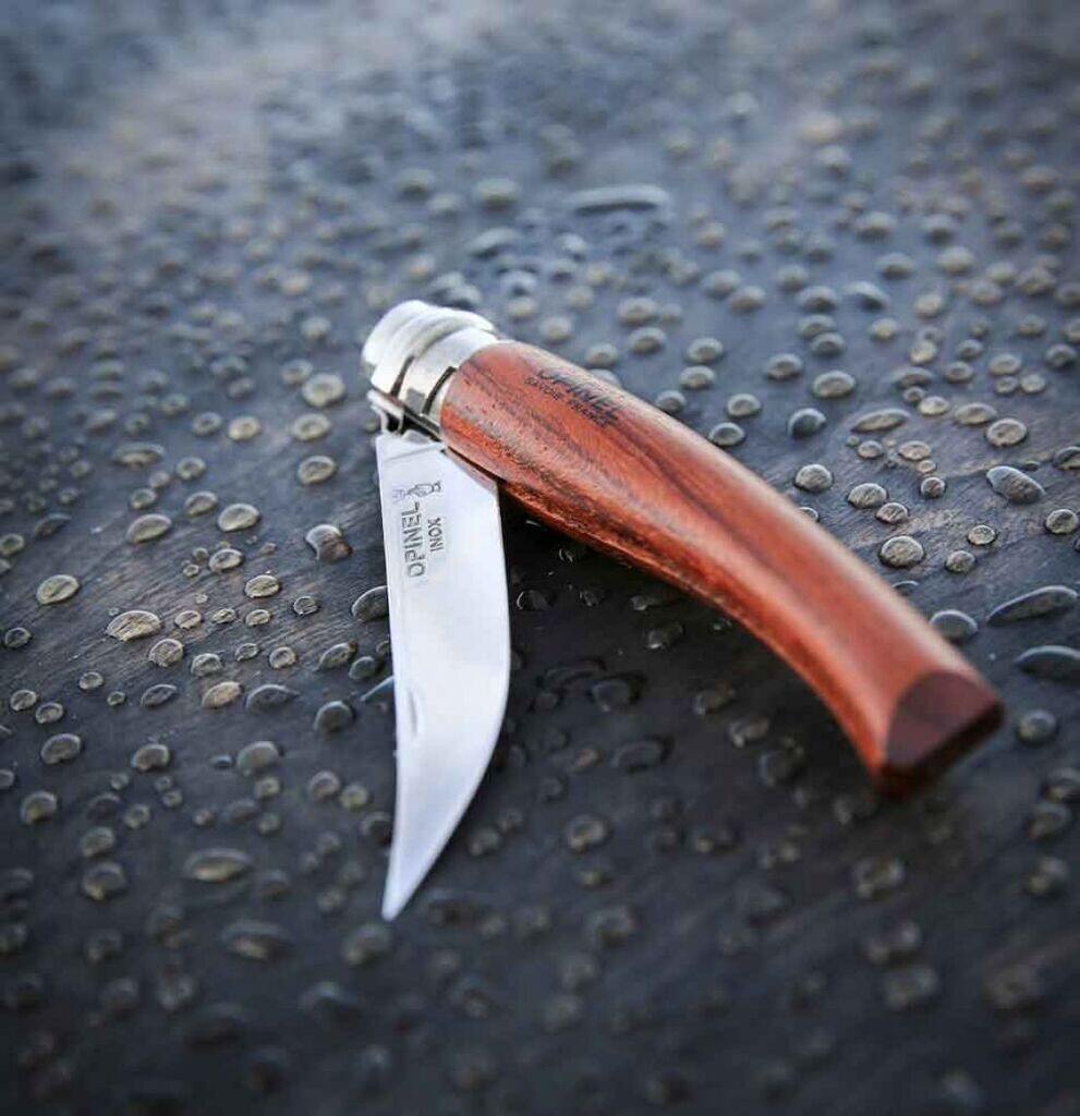 Opinel N°08 Slim Stainless Steel Folding Fillet Knife Padouk