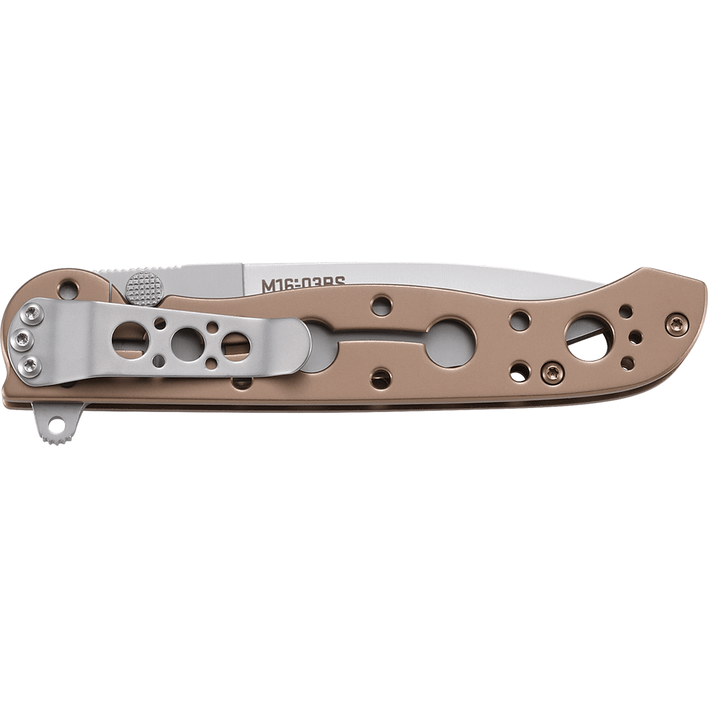סכין מתקפלת CRKT M16-03BS עם מנעול מסגרת ברונזה