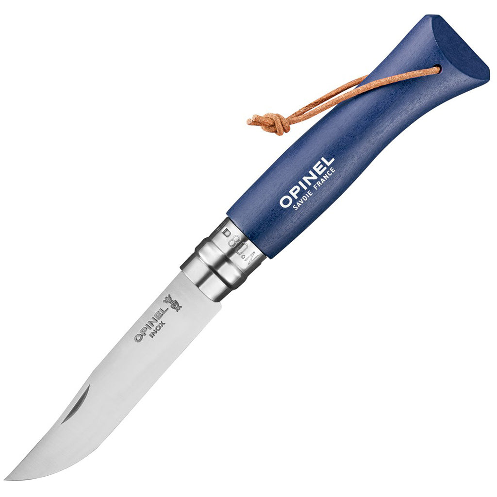 Opinel Colorama Folding Knives No.08 אופינל סכין מתקפל בצבעים עם שרוך נשיאה