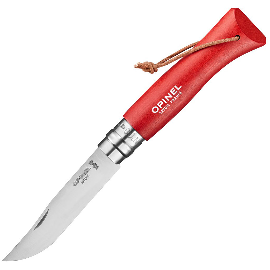 Opinel Colorama Folding Knives No.08 אופינל סכין מתקפל בצבעים עם שרוך נשיאה
