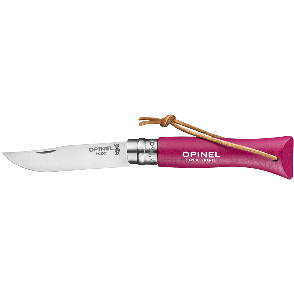 Opinel Colorama Folding Knives No.06 אופינל סכין מתקפל בצבעים עם שרוך נשיאה