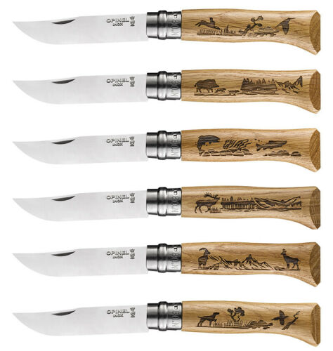 Opinel N°8 Folding Knives - Animalia