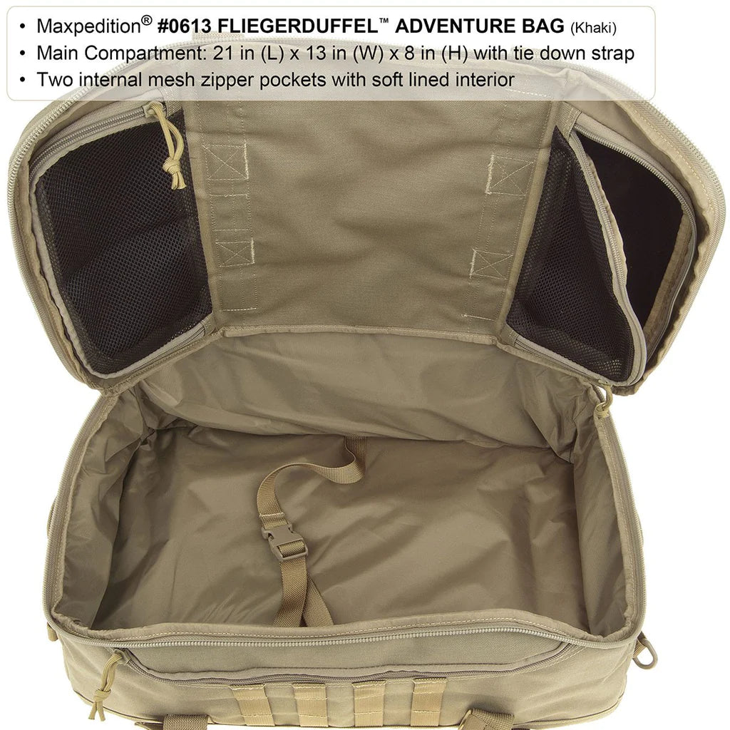 Maxpedition Fliegerduffel Adventure Bag Black
