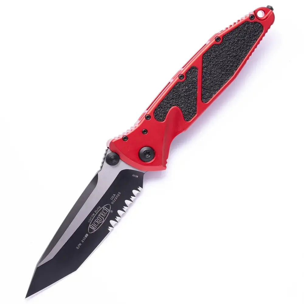 Microtech SOCOM Elite 161-2RD – סכין מתקפלת בצבע אדום / שחור