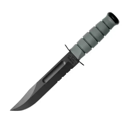 KA-BAR 5012 Full Size Foliage Green, Serrated – סכין קומנדו קבועה עם להב חצי משונן