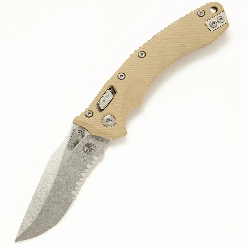 Microtech Amphibian 137RL-11FLGTTA – סכין מתקפלת בצבע מדבר