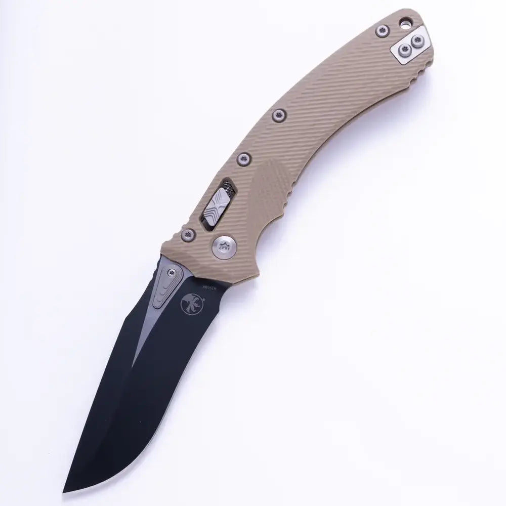 Microtech Amphibian 137RL-1FLGTTA – סכין מתקפלת בצבע מדברי / שחור
