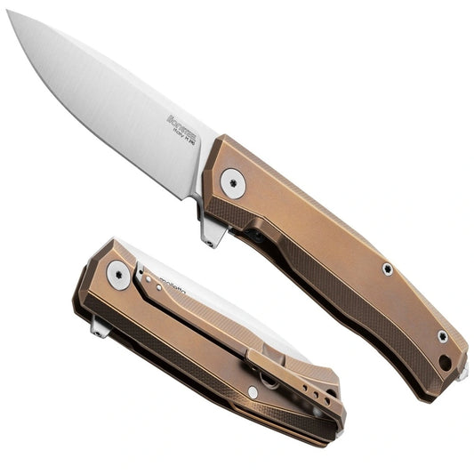 LionSteel MYTO - FOLDING KNIFE M390 BLADE, BRONZE TITANIUM HANDLE  MT01 BR