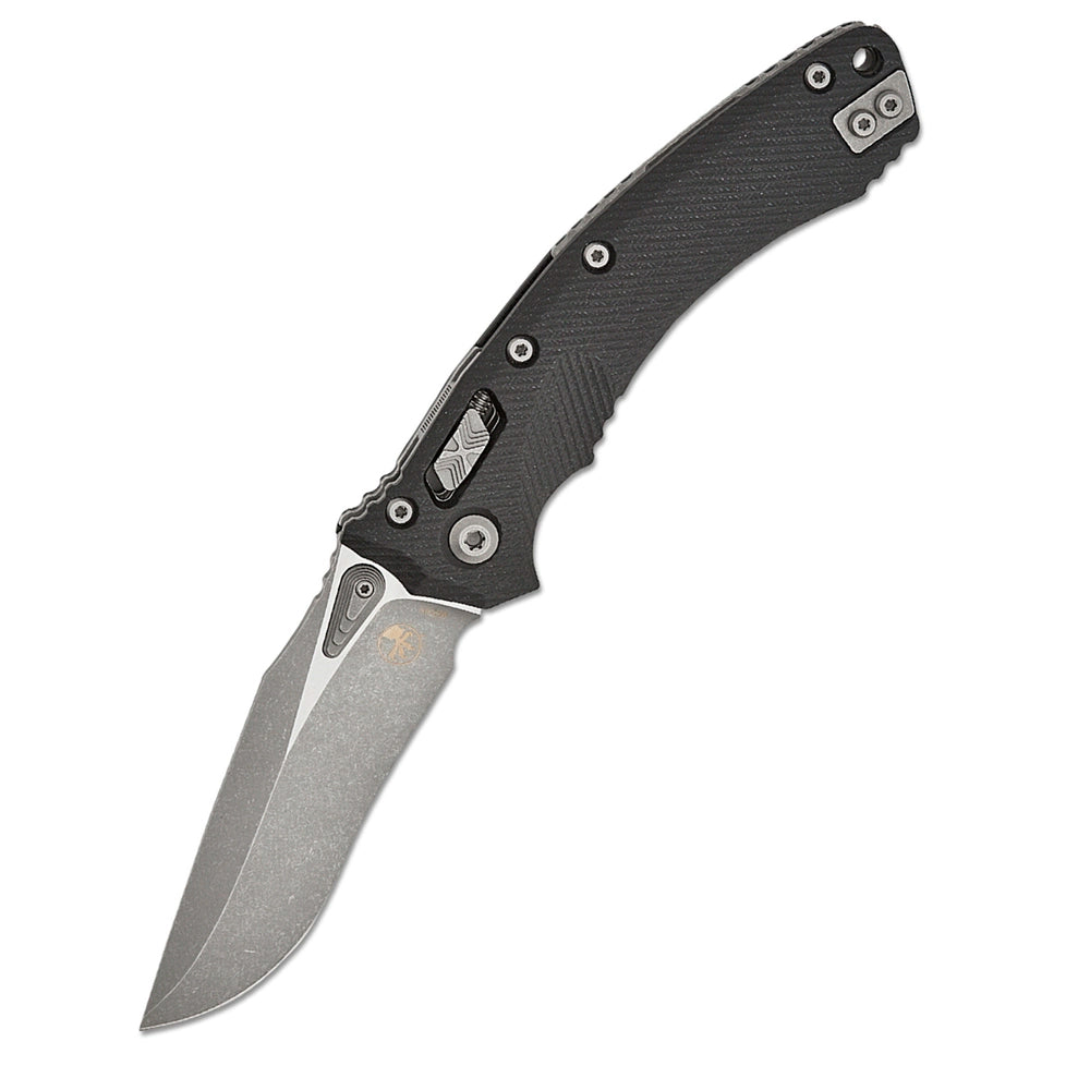 Microtech Amphibian® RAM-LOK™ Apocalyptic® FLU G-10 BLACK (137RL-10APFLGTBK)  סכין מתקפלת בצבע שחור