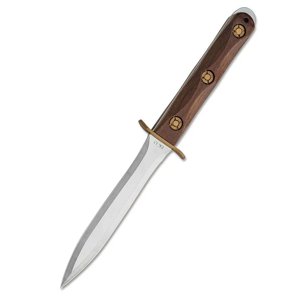 KA-BAR EK13 Presentation Knife – סכין קומנדו קבועה עם להב דו צדדי