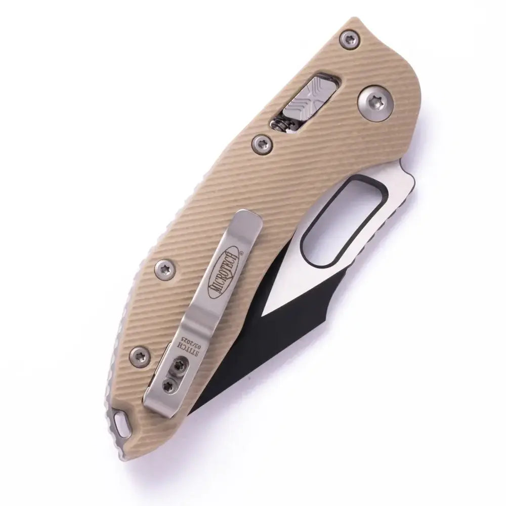 Microtech Stitch Ram-LOK 169RL-1FLGTTA – סכין מתקפלת בצבע מדברי